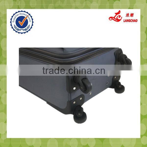 Durable 600D High Quality Real Push Trolley 4 Wheels Trolley Luggage Bag