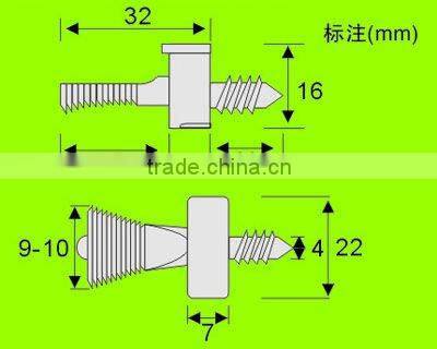 The best business reputation new design zinc alloy+PA Shelf support connector for furniture(CF2811)