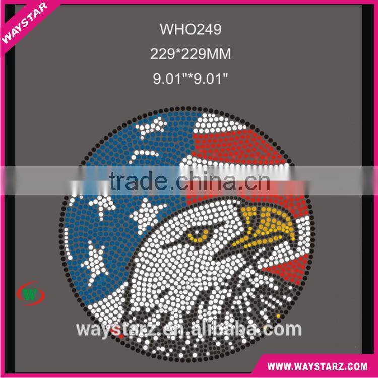 New Eagle Design Rhinestone Transfers Factory