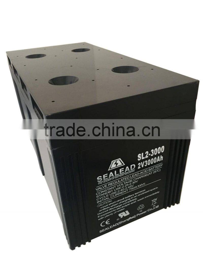 factory wholesale ups sealed lead acid maintenance free 2v 3000ah medical equipment reserve battery