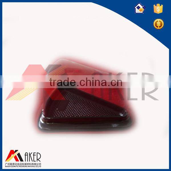 Triangle food grade Plastic Tray with clear cap