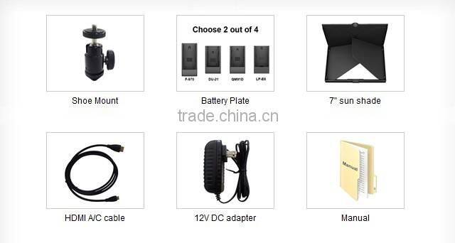 5D-II/O/P 7 inch HDMI Monitor for Camera 5D Mark II