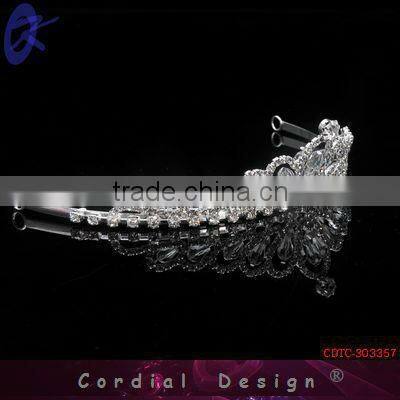 2013 Fashion Jewelry Accessories Rhinestone Alloy Tiara Crown Hair Comb