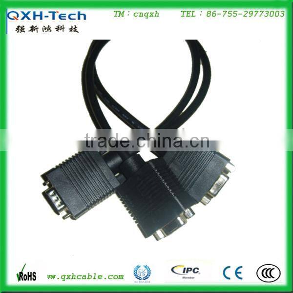 VGA cable with ferrite VGA HDB 15 pin cable
