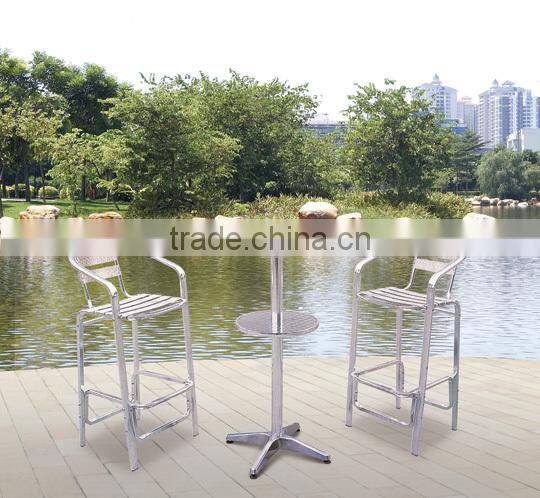 Stackable aluminum bar chair