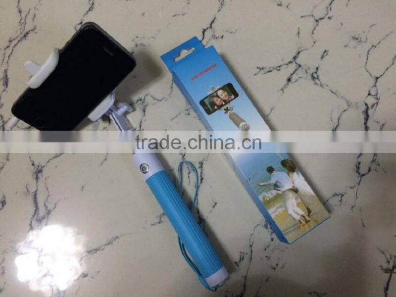 Wholesale newest monopod selfie stick wired folding selfie stick with best quality