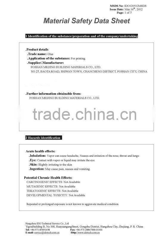 5% discount good sale tile adhesive and grout back of mosaic manufacturer
