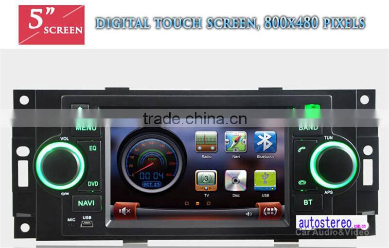 Car dvd player for Jeep Grand Cherokee Patriot Commander car GPS Navigation Satnav Radio car player video