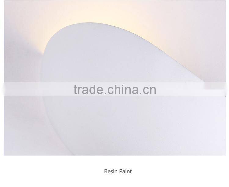 5W Painted White Indoor Wall Light Small 220V Cheap Iron Wall Lamps