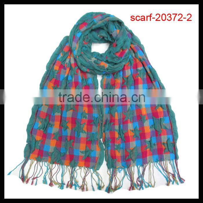 pashmina jacquard polyester fashion scarf/shawl