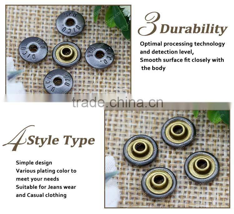 9mm Metal Jeans Rivet Decorative Customized Rivet for Leather belt