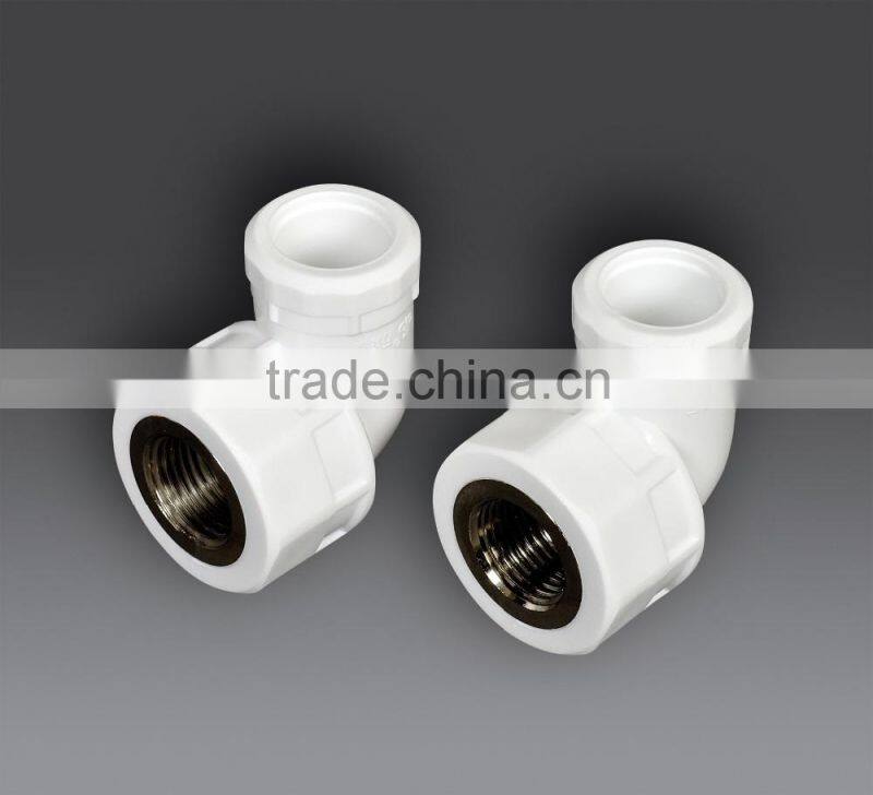 High Quality PPR fitting female thread elbow green color