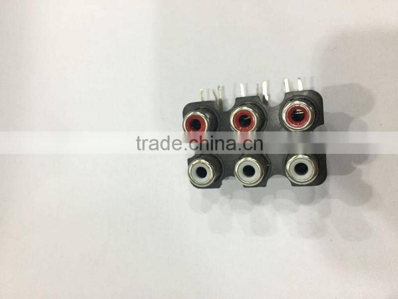 6 holes electric socket AV socket with screened