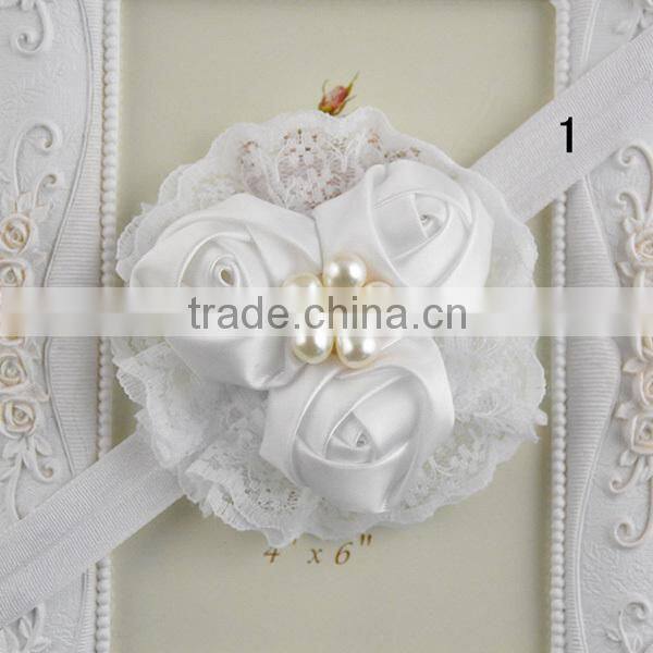 pearl flowers girls elastic hair band, types of hair bands