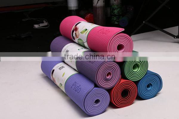 Custom label double yoga mat