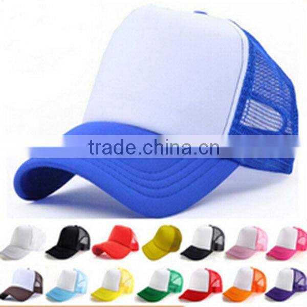 Sublimation Black White Foam Mesh Trucker Cap