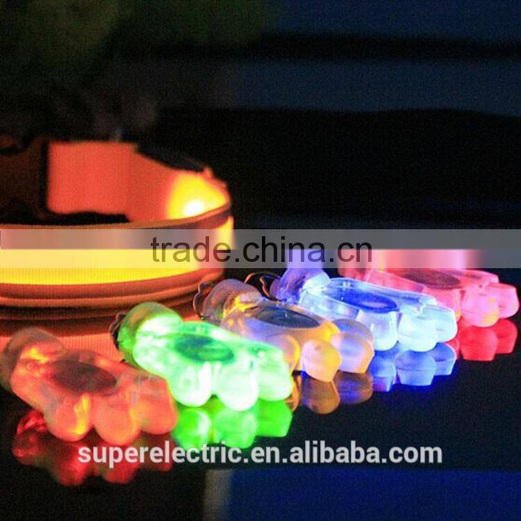 Top quality eco-friendly dog led name band customized design led pendant for pets