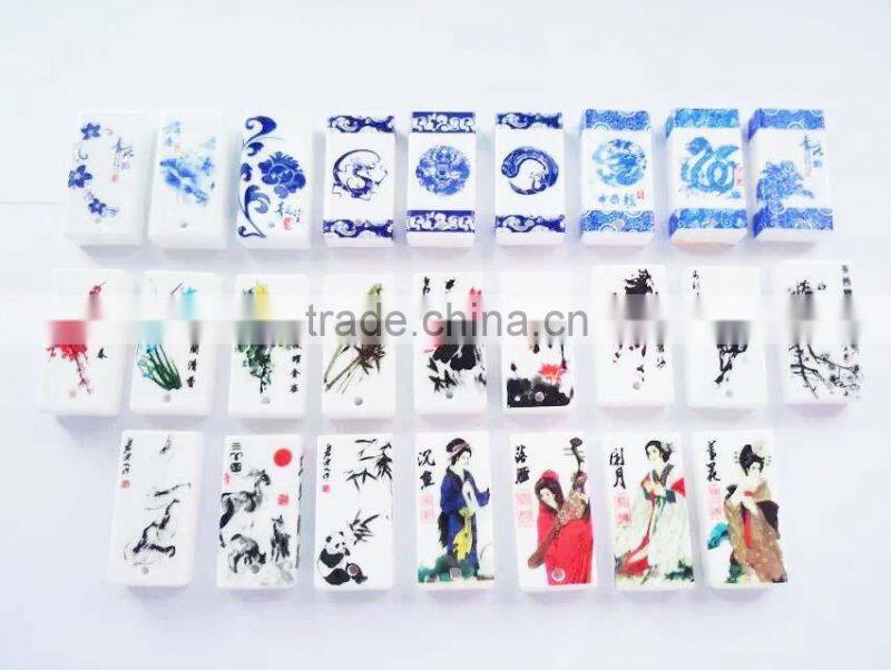 China Ceramic USB flash drive blue and white porcelain USB disk