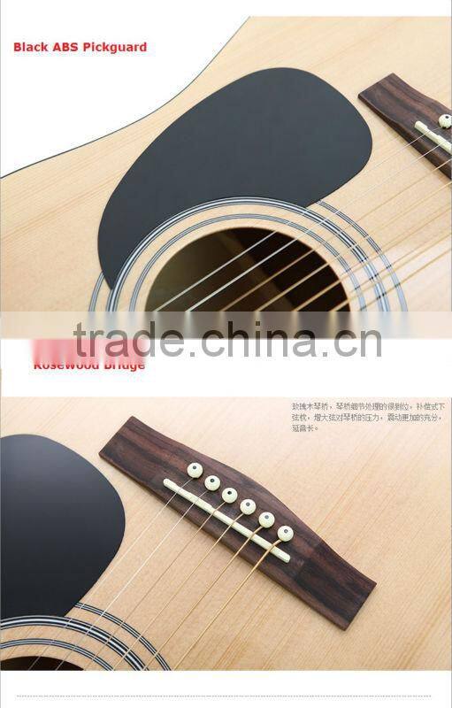 7 Strings fully handmade solid wood new acoustic guitar