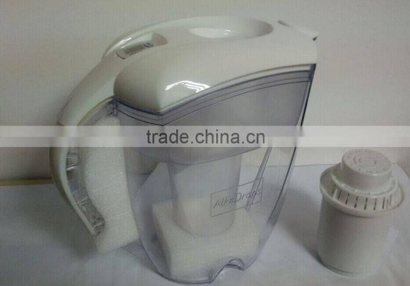 3.5L alkaline water filter pitcher/ Activated Carbon water filter system /water filter jug