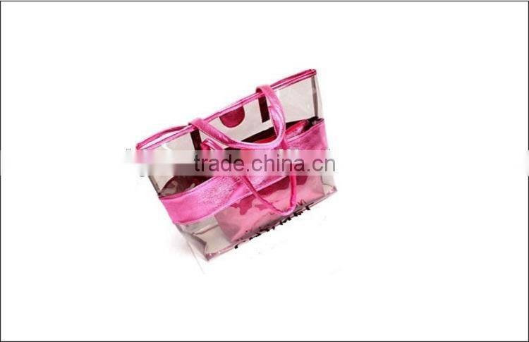 Female,Women Gender and Lady Tote Bag Style Transparent PVC Beach Bag