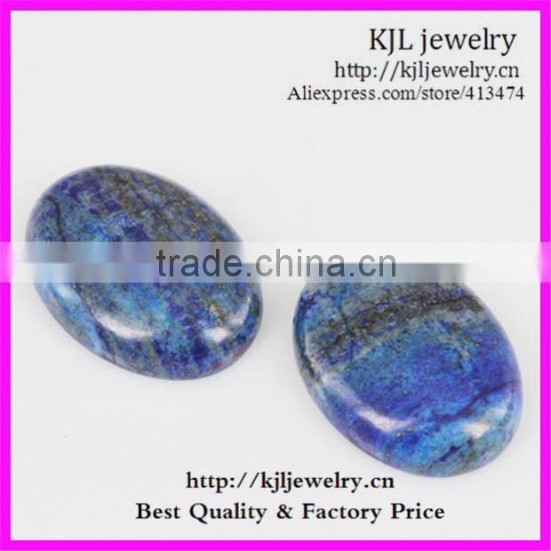 KJL-BD5344 Wholesale Natural flatback egg shape tiger eye Gemstones lose beads 7X18X25mm