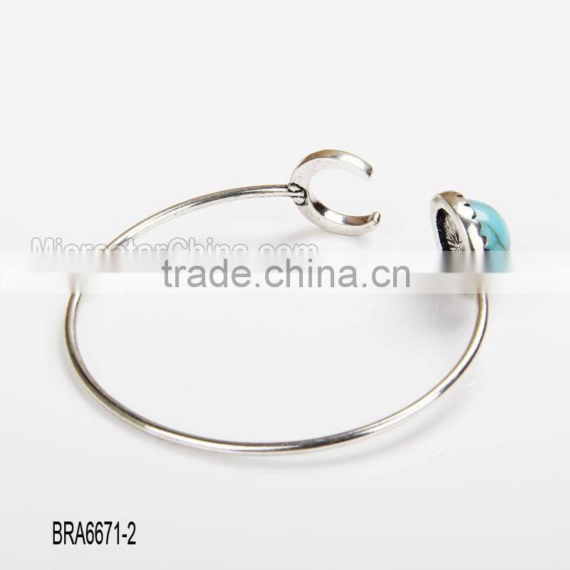 European and American fashion exquisite moon gemstone bangle