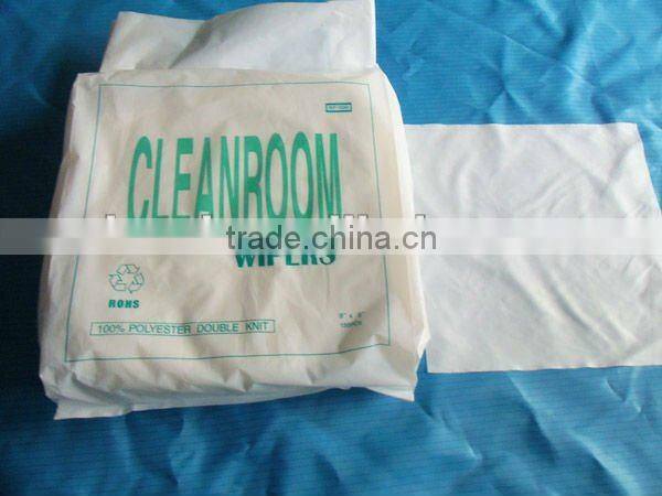 100% polyester lint free industrial clean room wiper