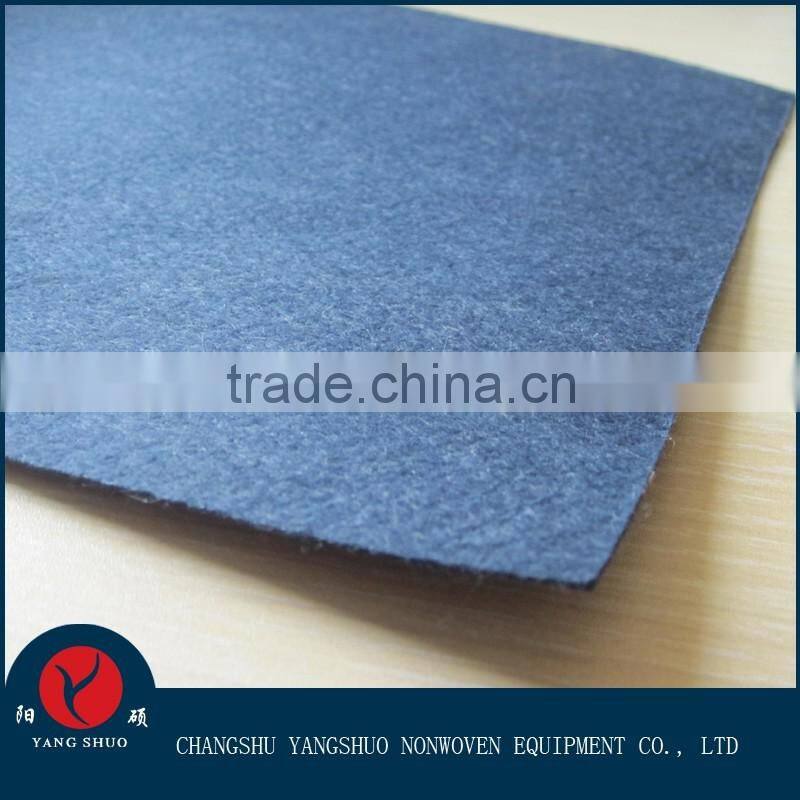 Waste fiber heat separating blanket