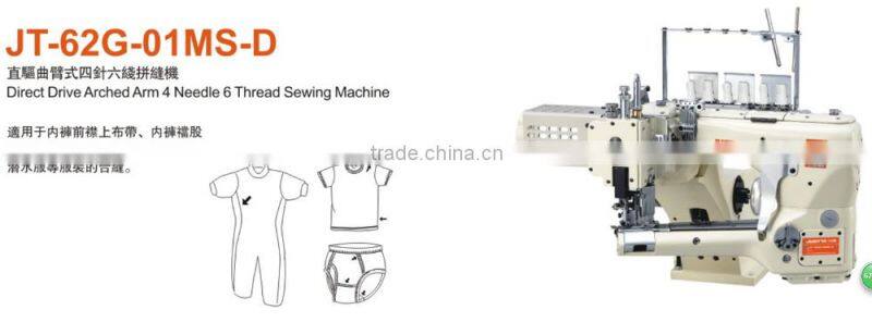 Direct drive Arched Arm sewing machine for wetsuits