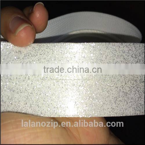 NO.5 Closed end nylon zipper rolls sparking white zipper