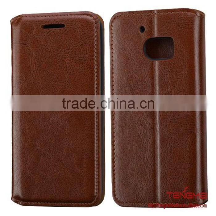 mobile phone case for HTC 10, oil crazy horse leather case for HTC 10