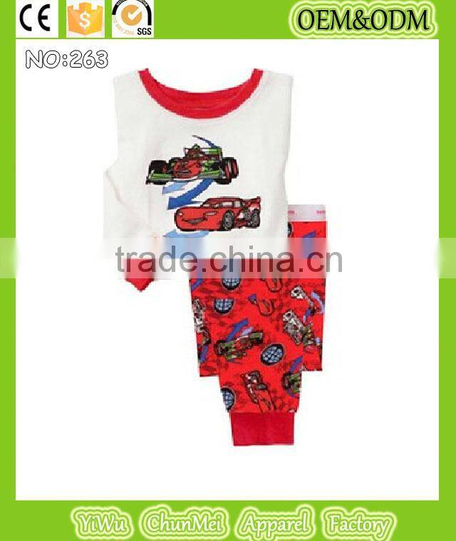 children racing car clothes sets boys car styling pajamas kids cotton printed pyjamas baby girls sleepwear high quality