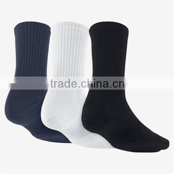 crew wholesale custom white organic thin men 100% cotton socks sport