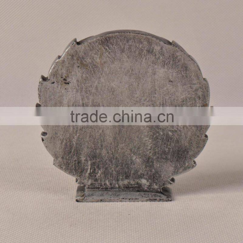 Sports skiing trophy cup in resin material