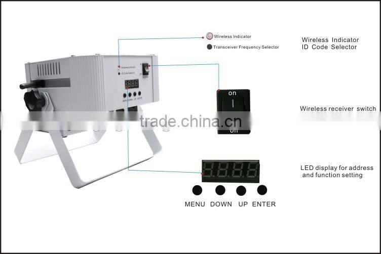 rechargeable battery operated rgbwa led par light