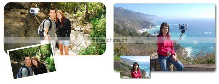 new arrival wireless remote bluetooth monopod selfie stick with remote shutter for smart phone