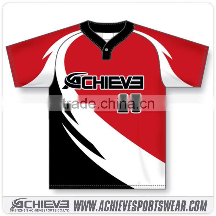 2016 custom designed fashion sleeveless baseball jersey sublimated baseball shirt