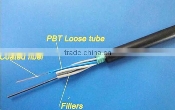 Outdoor armored fiber optic cable direct buried GYTS