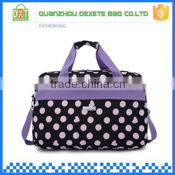 Waterproof outdoor lightweight nylon fancy printed travel bag women