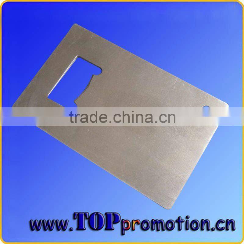 promotion custom stainless steel credit card bottle opener wholesale