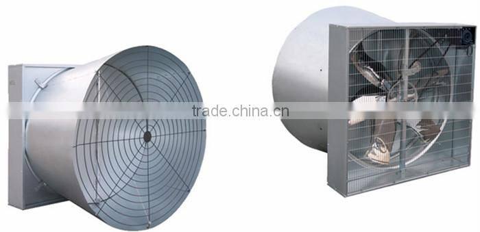 Butterfly exhaust cone fan with stainless blades
