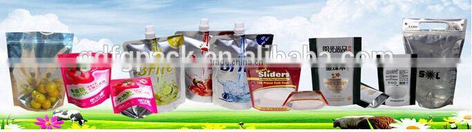 Stand up packaging bag with spout pouch for juice/milk