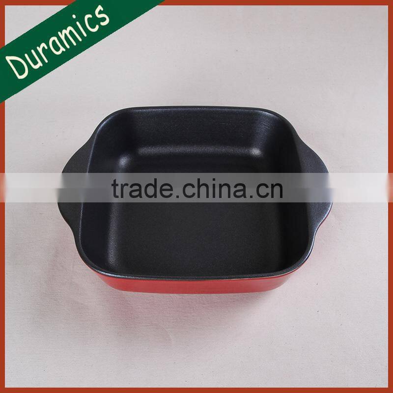 Oven safe non-stick ceramic baking dish on sale