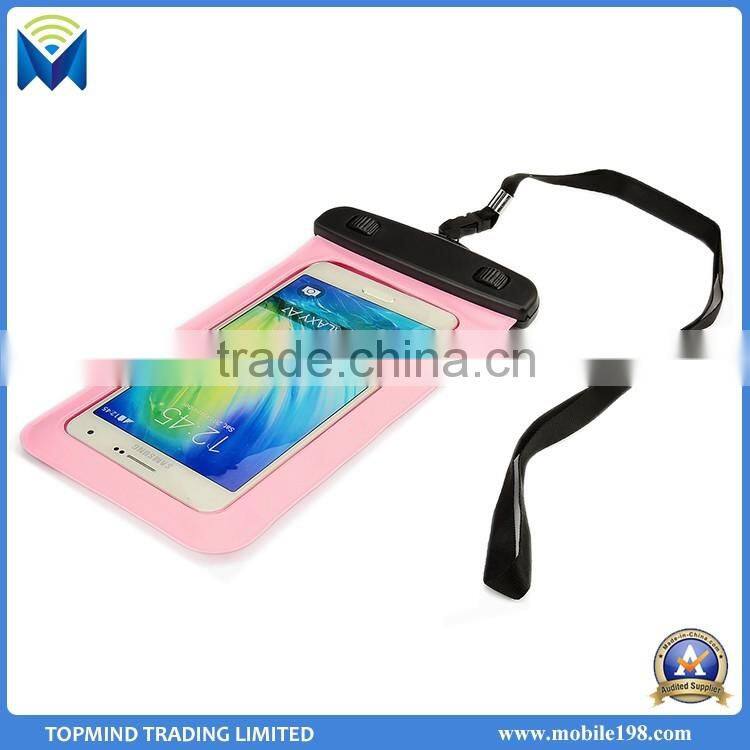 Wholesale mobile phone waterproog bag for swimming with lanyard
