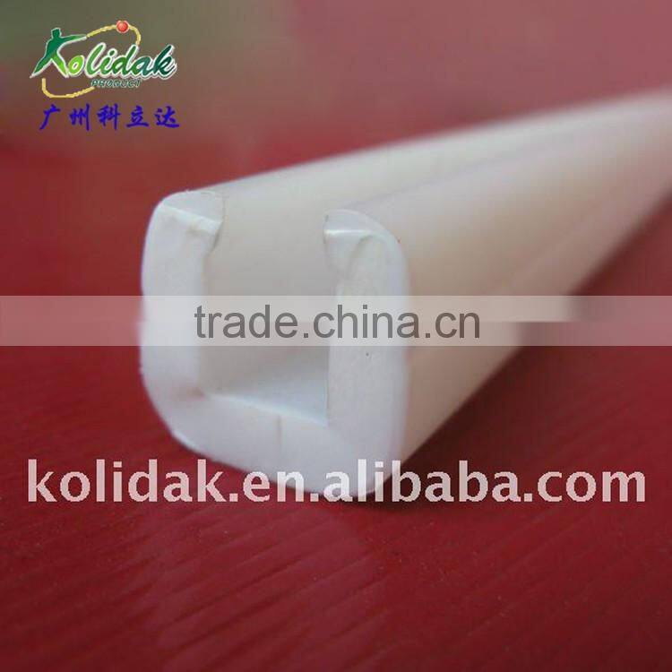 White U shape PE plastic profile