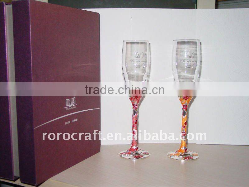 50th birthday champagne glass gift