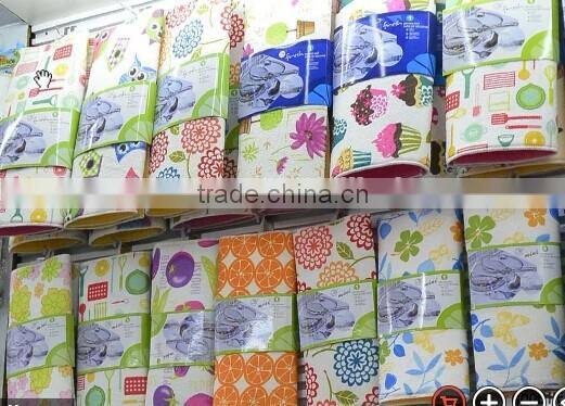 100%polyester microfiber dish mat with card packing rubber dish drying mat