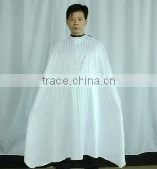cheapest professional highest quality polyester,waterproof & oil, metal snap neck Closure hairdressing cape