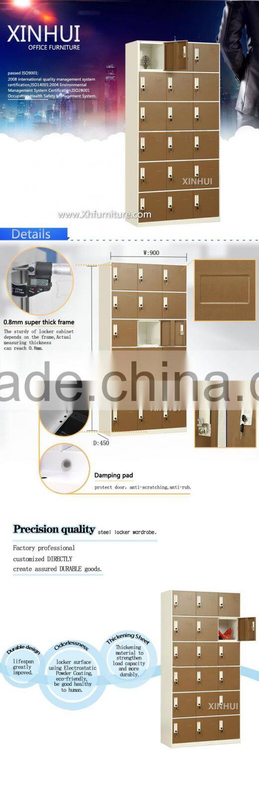 18 door metal Tableware lockers/Dining room furniture steel lockers